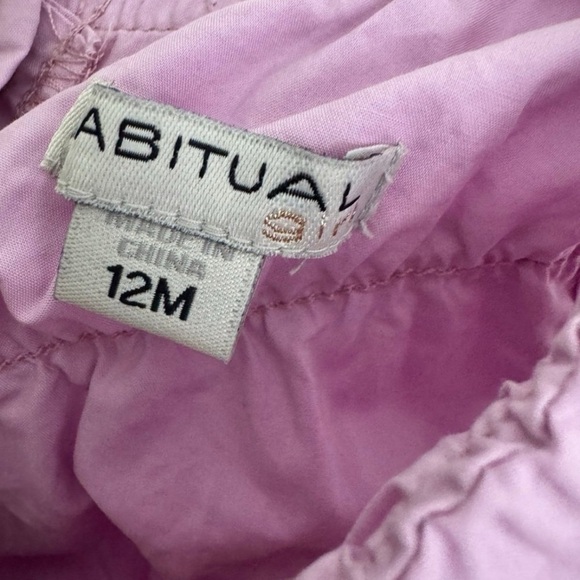 Habitual Easter Spring baby girl purple cotton ruffle bubble romper 12-18 months - Picture 2 of 2